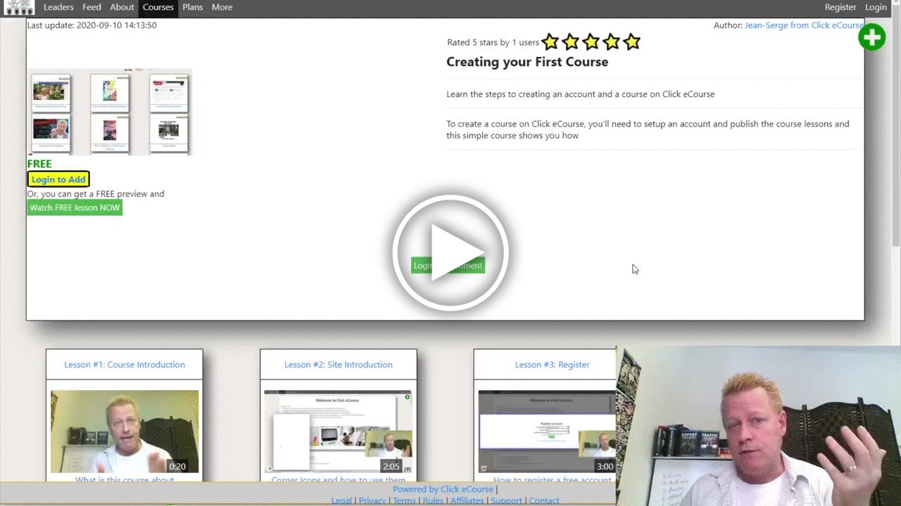 Course Income Secrets #334 - How to setup free account on Click eCourse ...